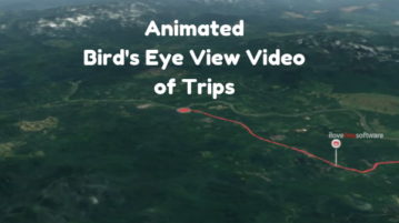 Create Bird's Eye View Video of a Trip on Map
