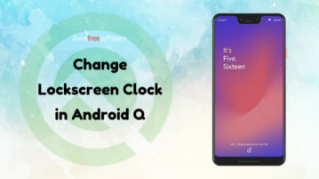 How to Change Lockscreen Clock in Android Q?