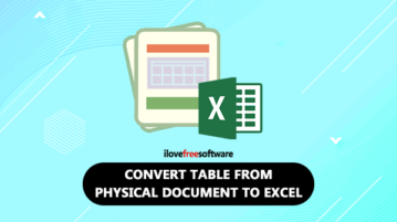 convert table from document to excel