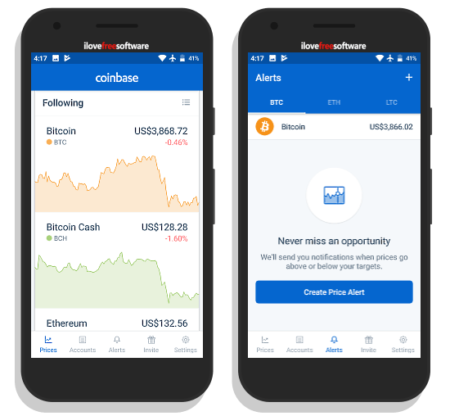 cryptocurrency price tracker app coinbase