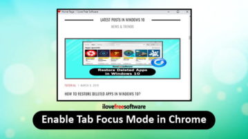 enable focus mode for tab in chrome