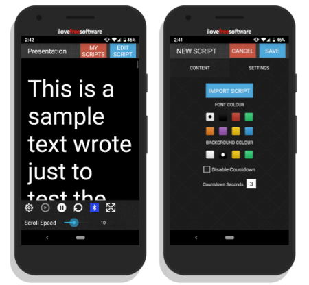 free teleprompter android app