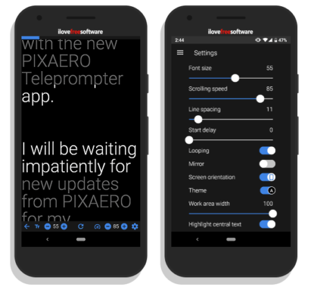 free teleprompter in android