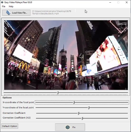 free video fisheye remover software