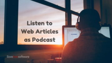 Listen to Web Articles as Podcast with this Free App
