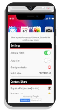 notch simulator app for android