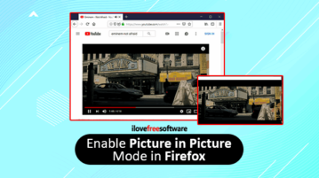 picture in picture mode in firefox
