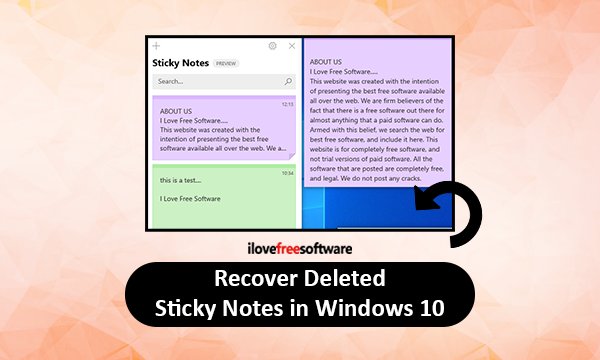 How to Recover Deleted Sticky Notes in Windows 10?