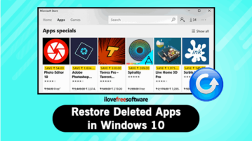 restore deleted apps in windows 10