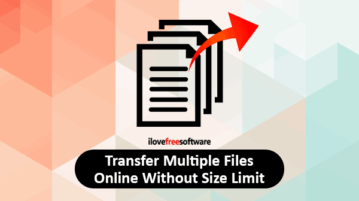 transfer multiple files online without size limit