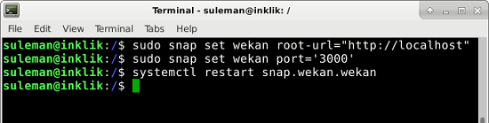 wekan other commands