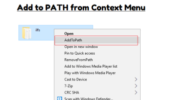 Add Any Folder to System PATH from Right Click Menu in Windows
