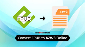 Convert EPUB to AZW3 Online