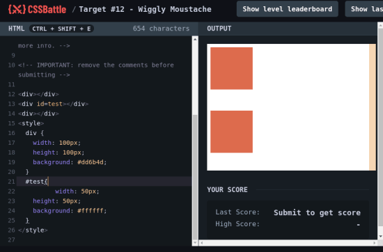 CssBattle coding