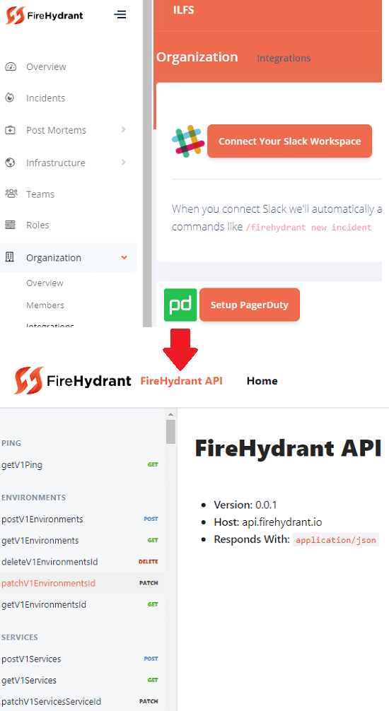 FireHydrant API and integrations