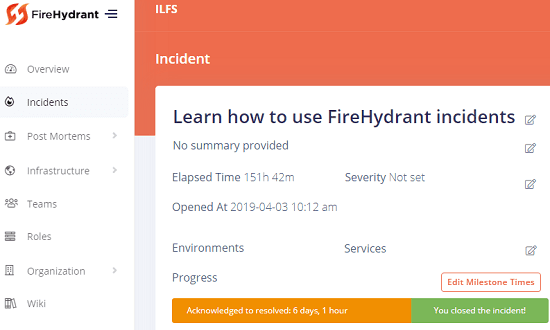 Free Online Incident Management Tool
