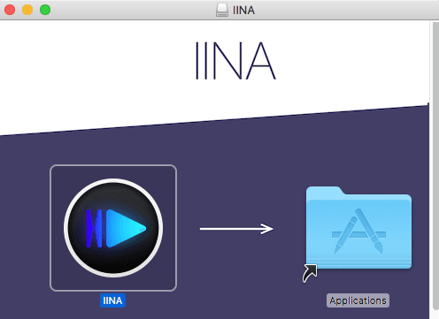 IINA move to applications folder
