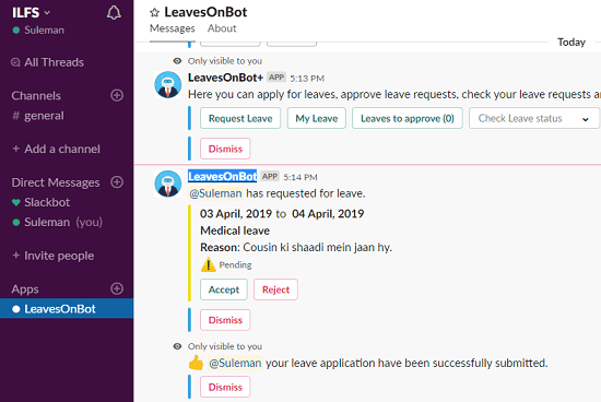 Leaves on Bot in action