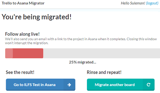 Migrate Trello Boards to Asana Workspaces