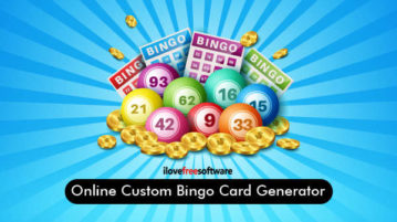 Online Custom Bingo Card Generator