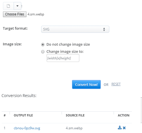 Online WEBP to SVG Converter