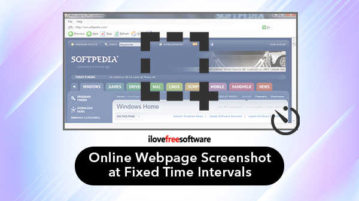 Online webpage screenshot at fixed time intervals
