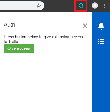 Projchat authorize extension