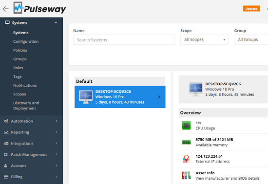 Pulseway remote monitoring and management tool