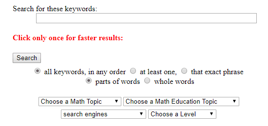 Search Engine for Math