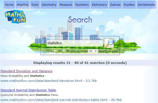 Search Engine for Math