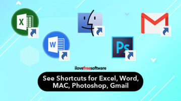 See Shortcuts for Excel, Word, MAC, Photoshop, Gmail