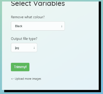 Select the color and output format