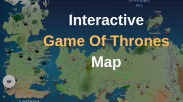 Recap All Game of Thrones Episodes with Interaction GOT Map