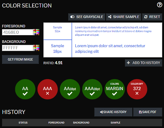 color contrast checker for accessibility