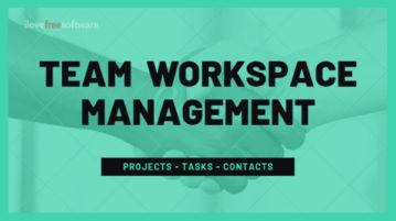 Free Team Workspace Tool to Manage Projects, Tasks, Contacts Online