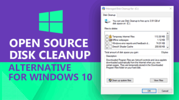 open source disk cleanup alternative for windows 10