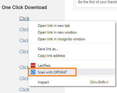 use scan with opswat option