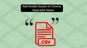 Add double quotes to command separated values