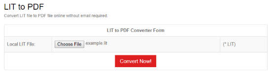 Convert LIT to PDF Online