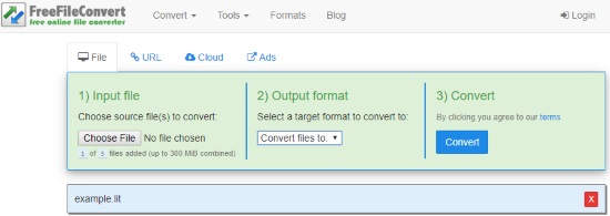 Convert LIT to PDF Online