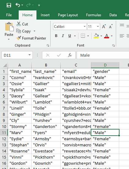 Double Quoted Formula result excel