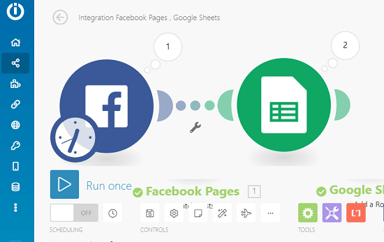 Facebook to Google Sheet configuration