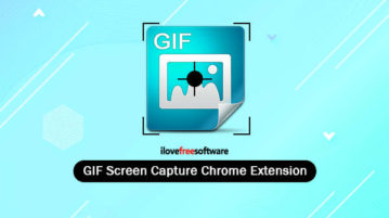 GIF screen capture Chrome extension