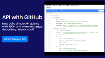 How to Create JSON API from GitHub Repository Free