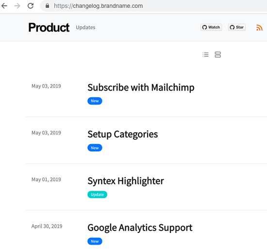 How to Host Product Changelog Page for Free