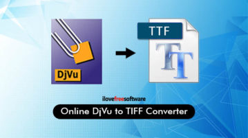 Online DJVU to TIFF Converter