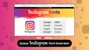 Online Instagram font generator