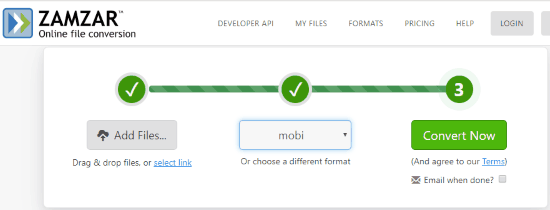 Online LIT to MOBI Converter