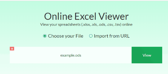 Online ODS Viewer