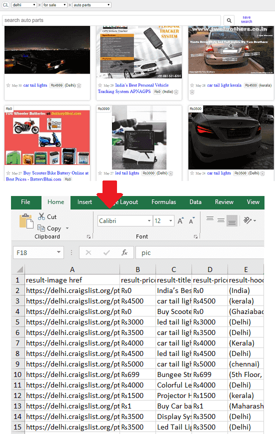 Scrape Craigslist Listings in Excel with these Free Chrome Extensions